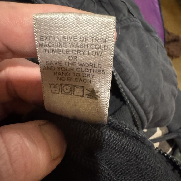 Prairie Underground Sweatshirt Jacket Womens XS Black Cloak Zip Hoodie Organic - Picture 12 of 16